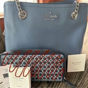 Kate Spade Bag in Dusty Blue NWOT
